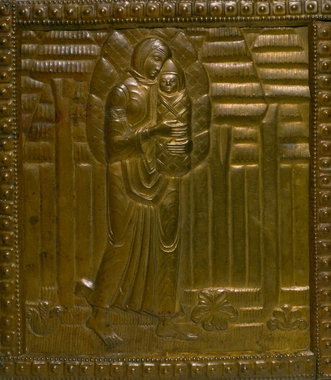 Image - Mykhailo Boichuk: Kateryna (a relief, copper, early 1910s). 